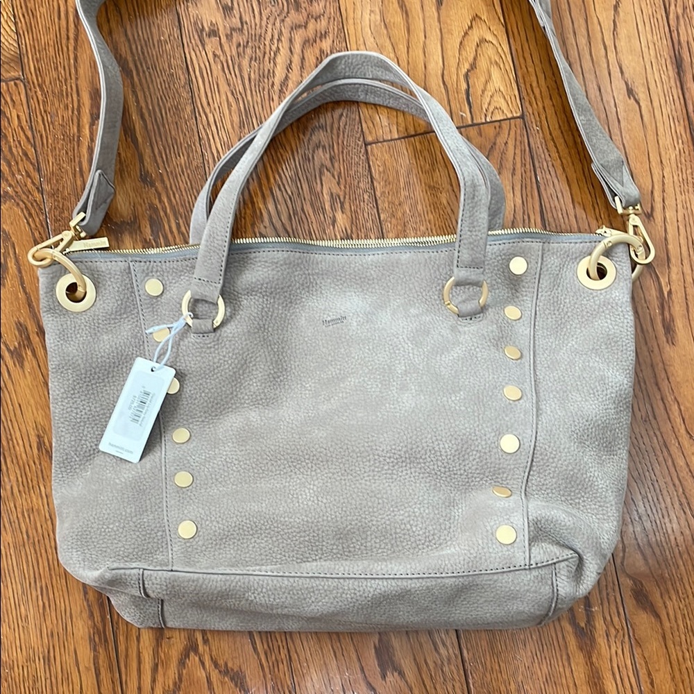 Hammitt Gray Tote with Gold Accents - Picture 3 of 9